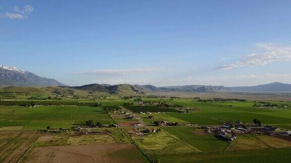 美国犹他州农场的美丽风景