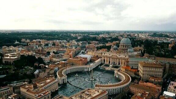 鸟瞰图梵蒂冈城