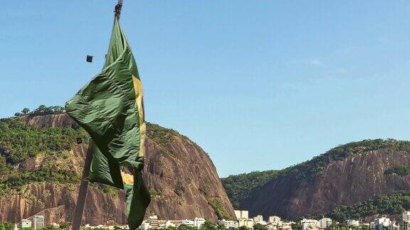 巴西挥舞着国旗
