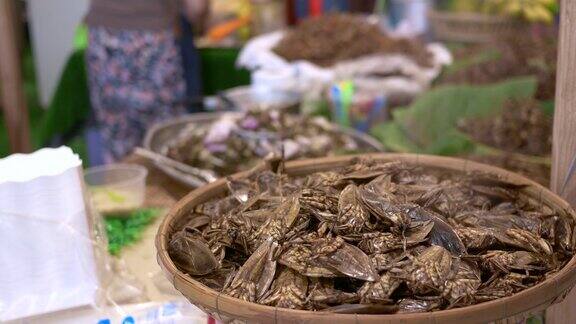 蒸虫泰国传统食品