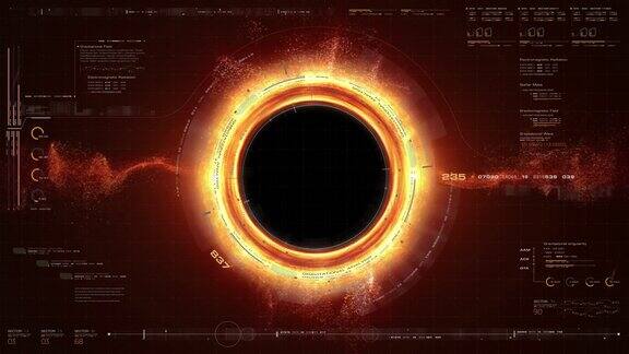 未来的黑洞模拟HUD