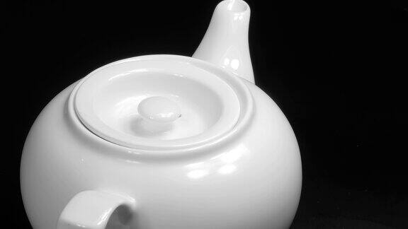 茶道用白瓷茶壶