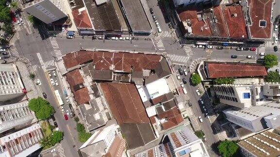 巴西城市的顶视图