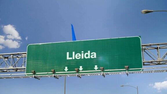 飞机着陆Lleida
