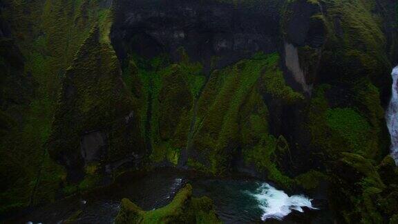 冰岛fjadrgljufur独特的风景