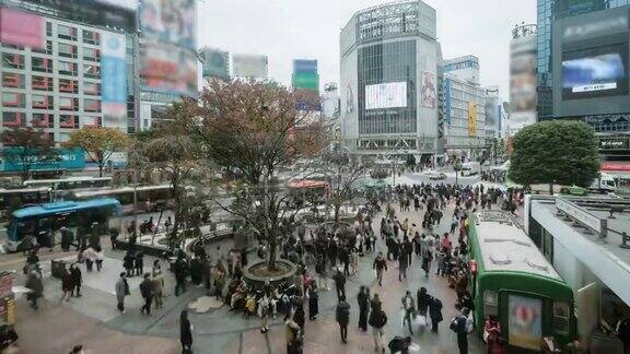 4kTimelapse-东京、新宿人群步行