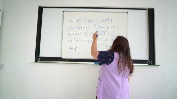 教师在虚拟课堂上教学数学-网络摄像头的观点
