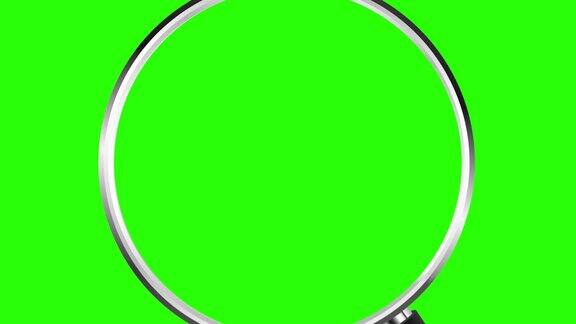 放大镜与变焦进入色度键绿色插入4k