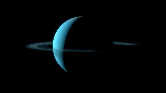 外太空中的天王星和她的光环