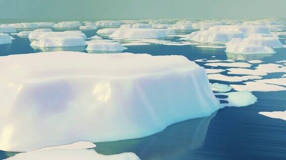 北极的冰运动