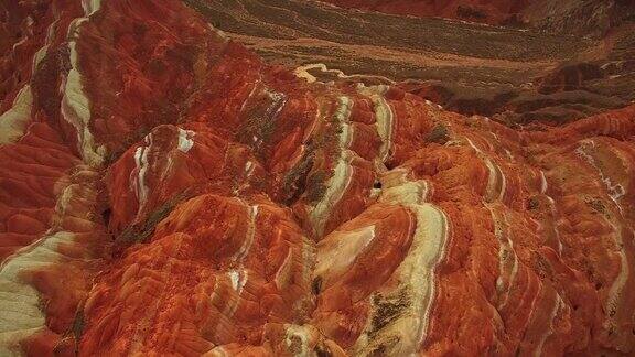 张掖国家地质公园五颜六色的丹霞岩层