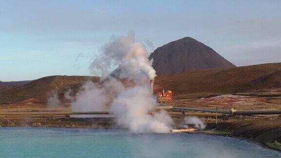 冰岛:克拉夫拉地热电站