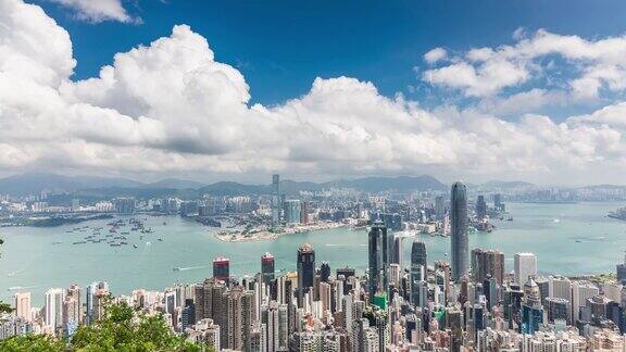 香港摩天大楼的时间流逝