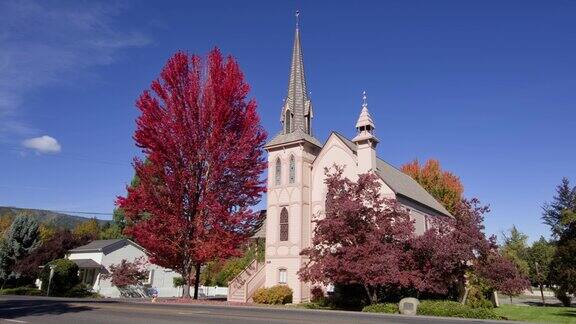 俄勒冈州杰克逊维尔的美丽教堂