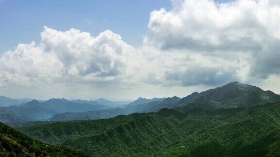 Hyperlapseofelevatedviewmountains五分山山美丽的风景