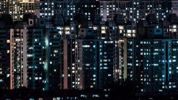 ZI晚上的住宅区北京中国