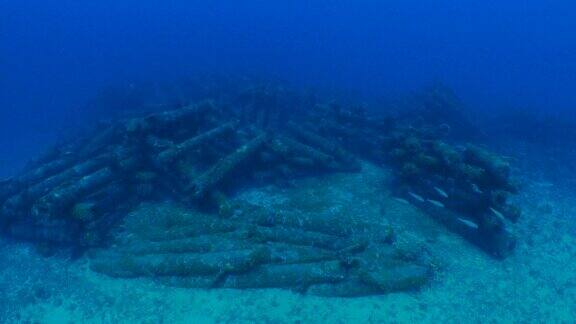 海底电线杆的人工礁