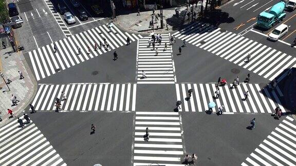 东京银座步行街