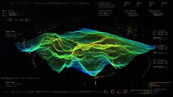 未来全息地形抬头显示