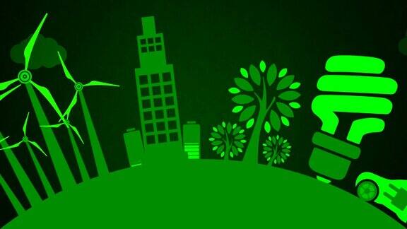 清洁能源循环动画