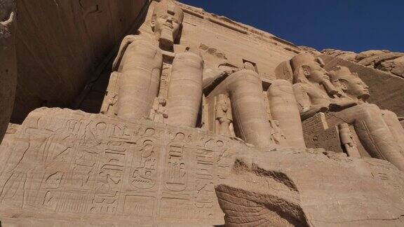 上埃及阿布辛贝拉美西斯二世的伟大神庙