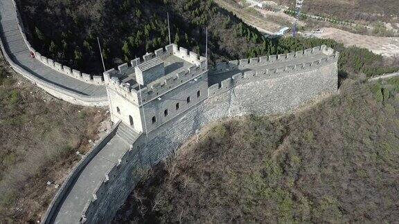 鸟瞰居庸关长城壮丽的景观北京中国