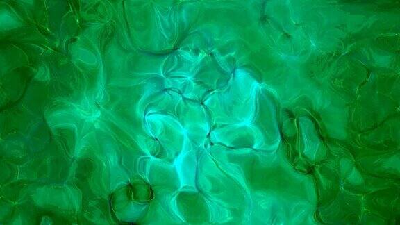 绿色的水