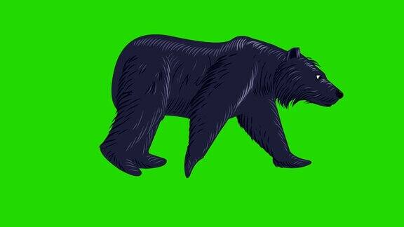 熊走循环动画