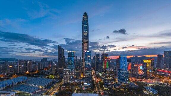 深圳城市全天景观