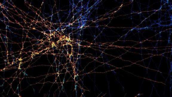 大脑神经元活动中的神经元神经元连接之间的电脉冲