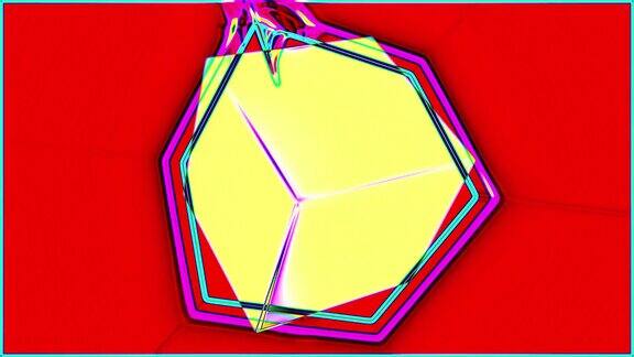 立方体抽象现代背景4K循环