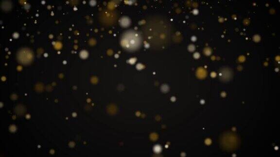 金粉颗粒闪闪发光的圣诞风格无缝循环4K可用于生日聚会庆祝圣诞新年或假日项目相关视频