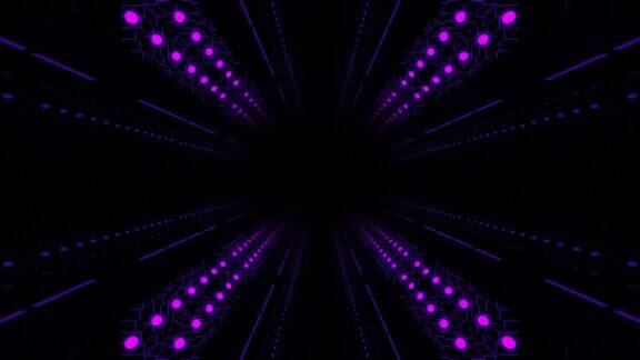紫色光隧道