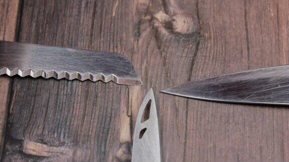 老刀特写古董刀旧厨房刀具