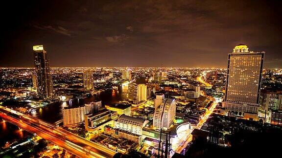 时间流逝:曼谷夜景