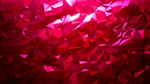 抽象红宝石三角形背景