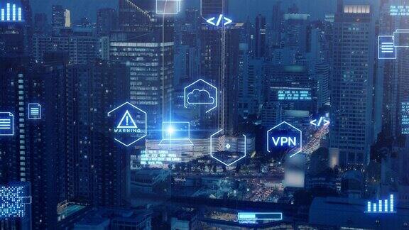 未来数字世界网络城市智慧城市与物联网技术在线互联网网络安全现代物联网云数据安全网络通信数据商业城市建设背景