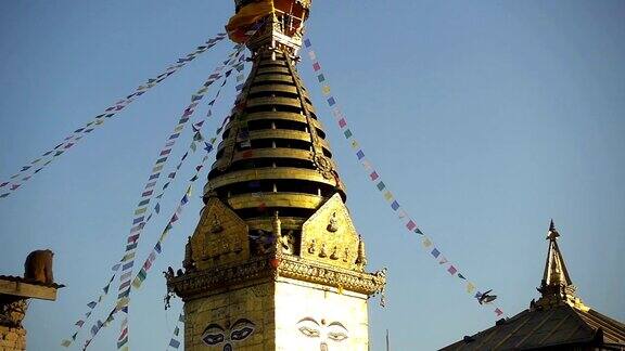 斯瓦扬布纳特佛塔-藏传佛教最神圣的佛塔(金刚乘)加德满都尼泊尔