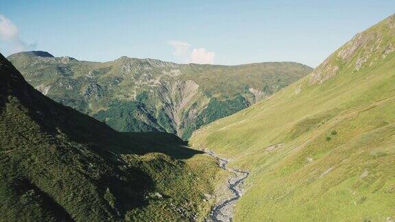 山川自然景观鸟瞰图