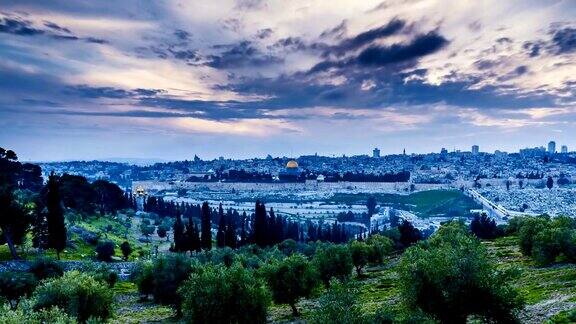 耶路撒冷的日落