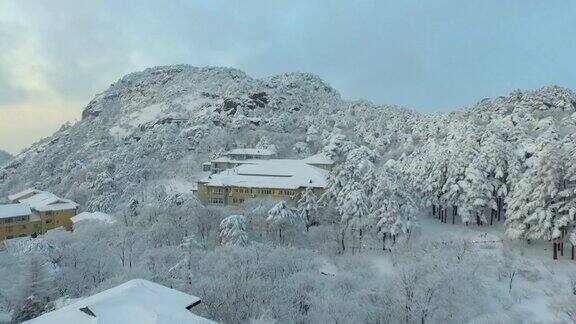 黄山雪景4k