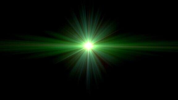 不明飞行物绿色透镜光晕效果