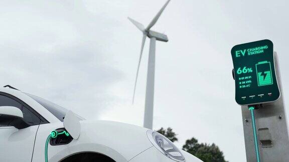 电动汽车从风力涡轮机农场的充电站充电细读