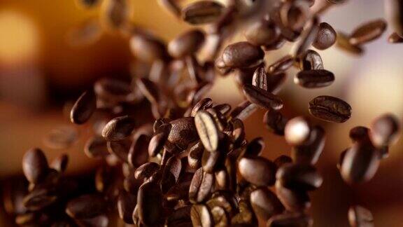 烘咖啡豆飘落