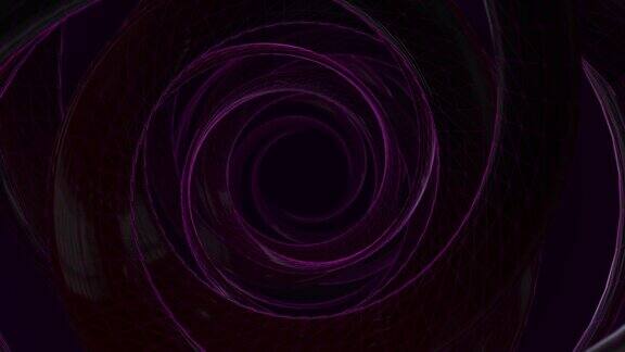抽象三维背景-催眠隧道-无缝环-无尽