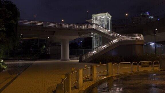 日本琉球樱花桥东京夜景