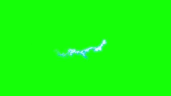 电效果动画覆盖-绿色屏幕动画特效闪电雷Boom电气卡通动画手绘效果漫画风格的电脑图形无限循环