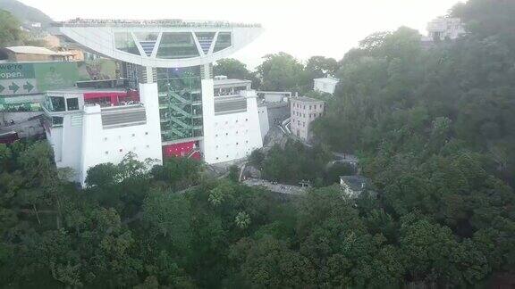 香港太平山塔鸟瞰图