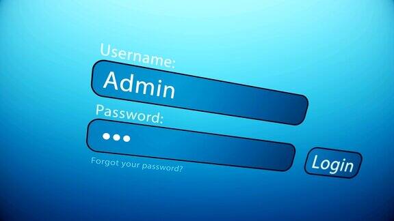 在网页上输入用户名和密码关闭web页面的登录空表单输入用户名和密码
