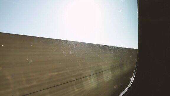 从熊本市运行的日本火车窗口拍摄的4K画面